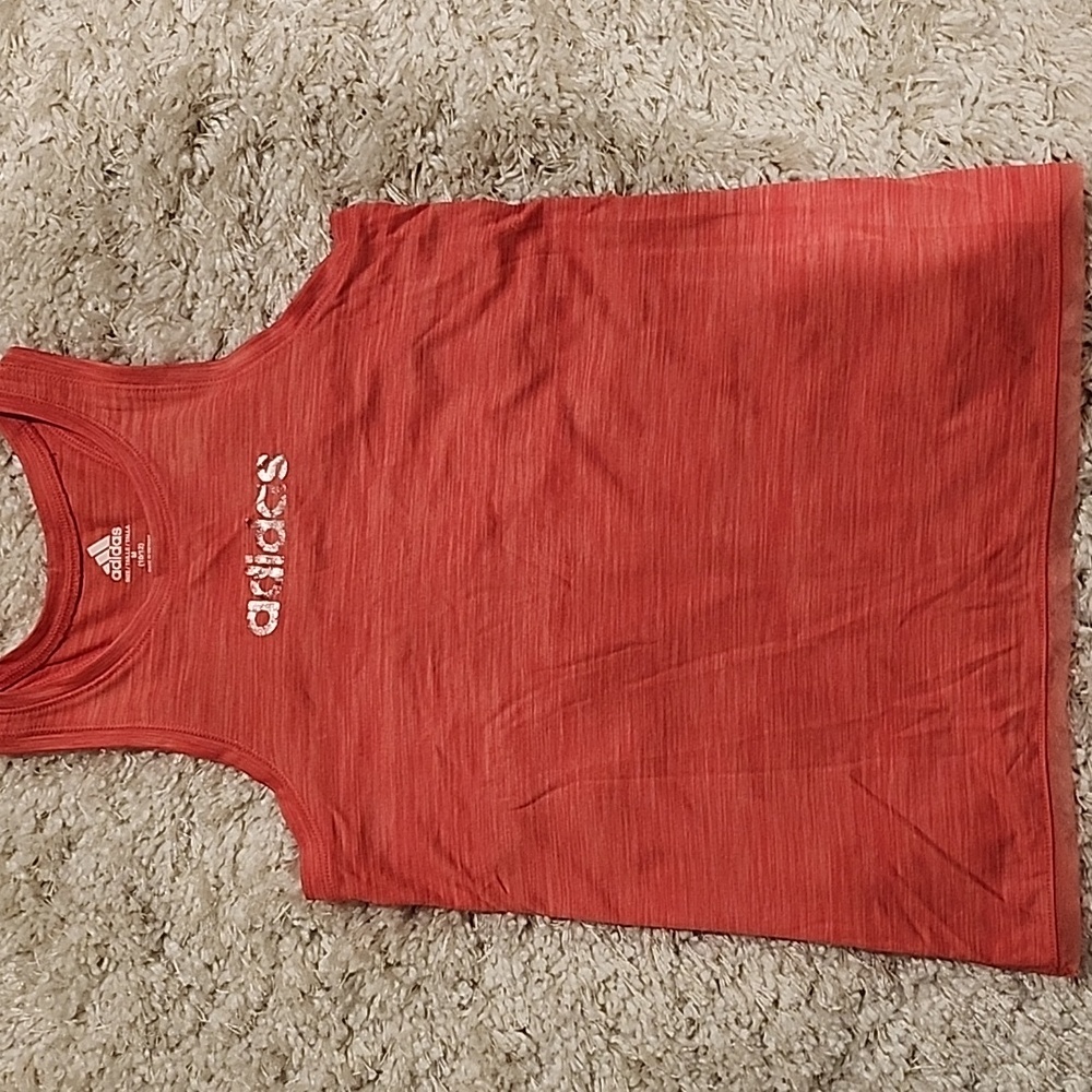 Adidas cross tank top Coral pink M 10/12 kt3